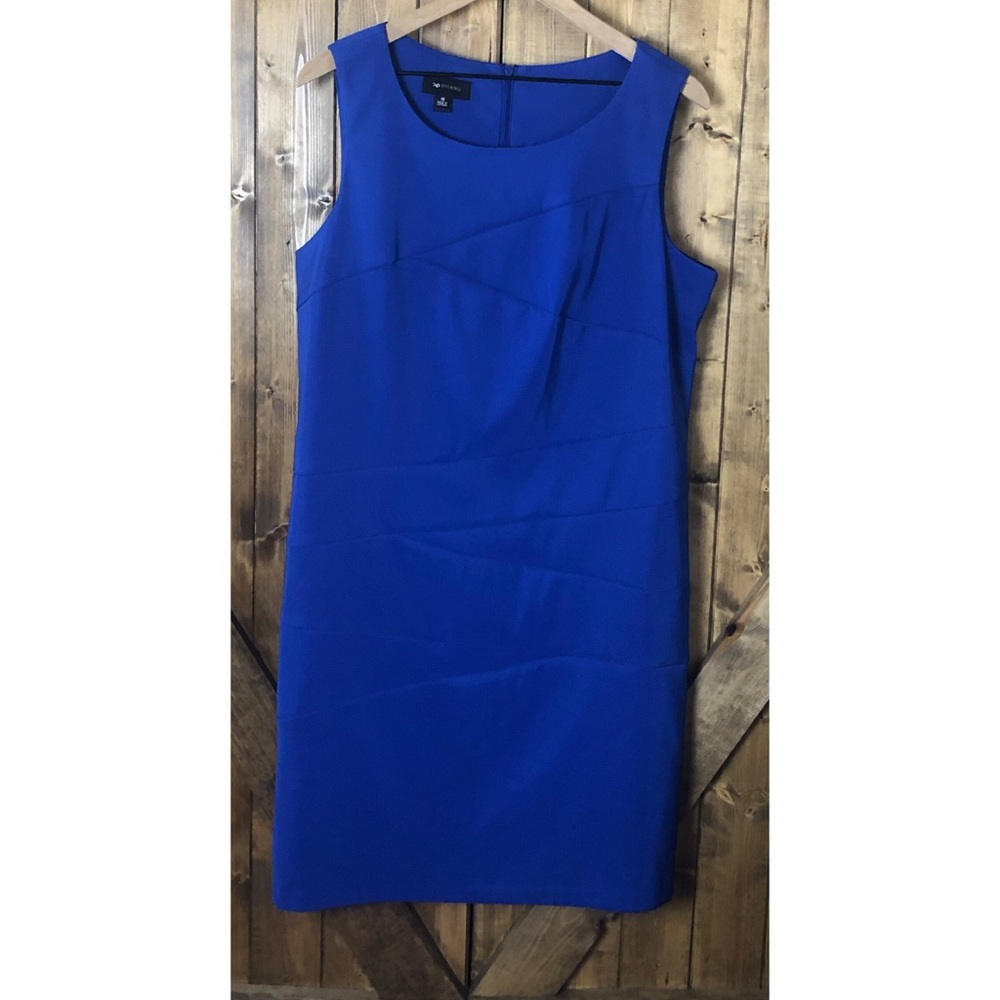 AB Studio Royal Blue Sleeveless Sheath Dress